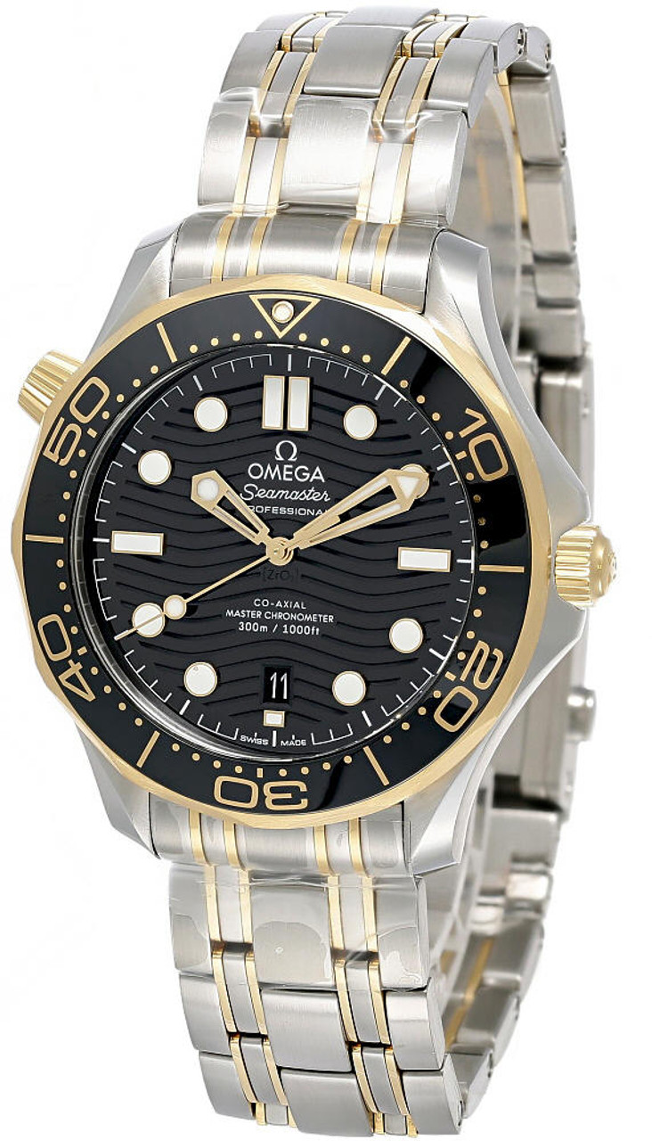 OMEGA Watches SEAMASTER DIVER 18K YELLOW GOLD 42MM MEN'S WATCH 21020422001002 - Click Image to Close